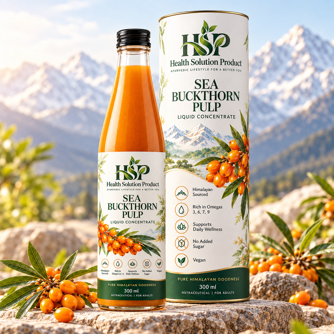Sea Buckthorn Pulp Juice | 1 L