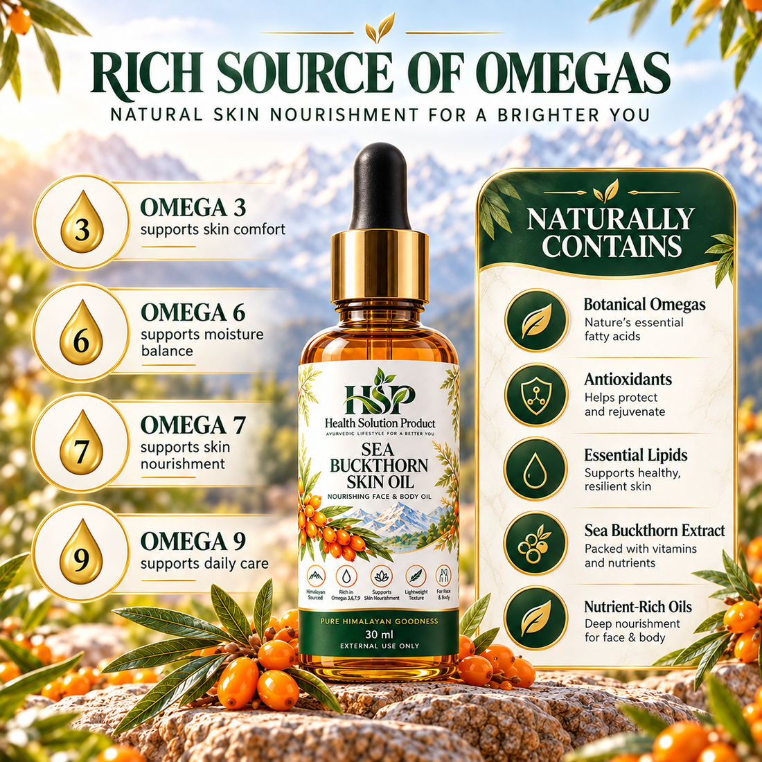 Sea Buckthorn Skin Oil | 30 ml